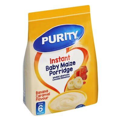 Purity Instant Cream Of Maize Baby S Soft Porridge Banana Caramel G