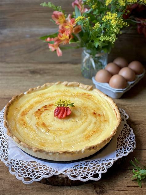 TARTA DE CREMA PASTELERA RECETA FÁCIL PARA MERENDAR