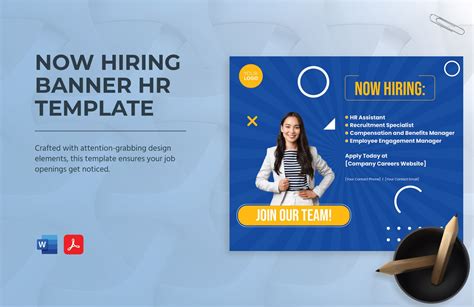 Now Hiring Banner HR Template - Download in Word, PDF | Template.net