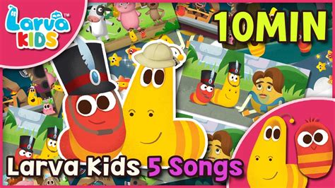 Nursery Rhyme Larva Song For Children Larva Kids 5 Songs Youtube