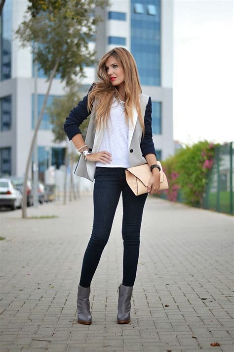 MIXED BLAZER Mi Aventura Con La Moda Fashion Edgy Outfits Work