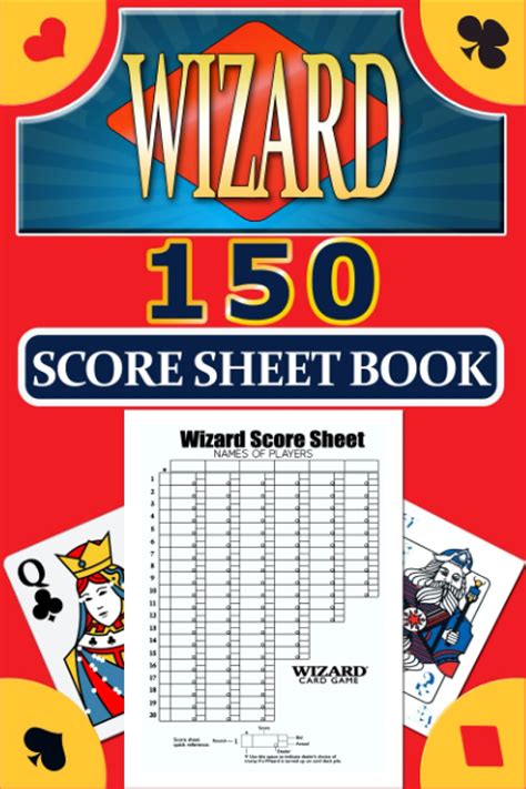 Buy Wizard Score Sheet Book Wizard Cards Game Pig Size Scorepads