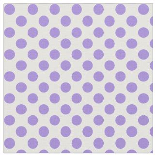 Purple Polka Dot Fabric | Zazzle