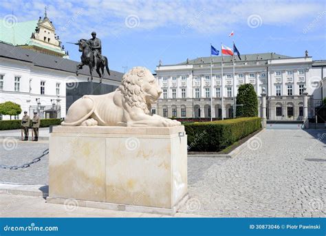 The Polish Presidential Palace in Wrasaw Editorial Photo - Image of ...