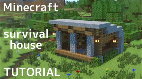 【マインクラフト】初心者でも簡単！石と木でできる仮拠点の作り方【マイクラ建築講座】 Youtube