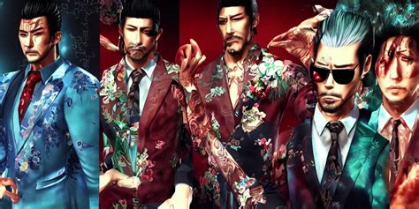 Yakuza Kiryu Kazuma And Majima Goro Beautiful Stable Diffusion