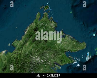 Sabah State Of Malaysia High Resolution Satellite Map Corner