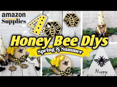 4 MUST SEE FARMHOUSE HONEY BEE DIYS Spring Summer Diy Decor