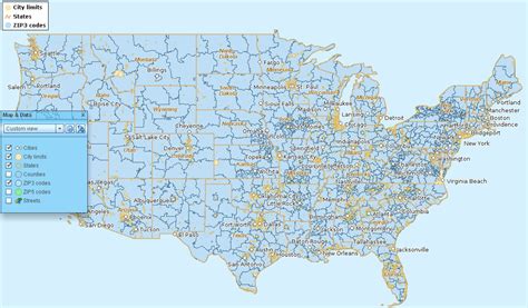 Add Cities Highways Census Tracts Zip3 Codes And Other Layers To Map