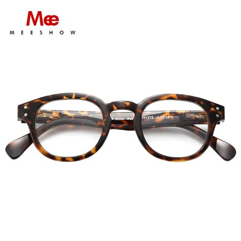 Meeshow Retro Reading Glasses Men Women With Diopter Round Europe Style