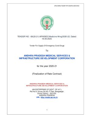 Fillable Online Andhra Pradesh Medical Services And Infrastructure