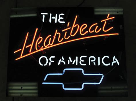 Chevy The Heartbeat Of America Neon Sign Auburn Fall Rm Sotheby S