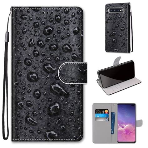 Etui à rabat PU Cuir pour Samsung Galaxy S10 6 4 S10 Plus Drôle