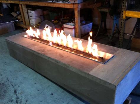 Custom 8 9 Linear Fire Pit Frame With 300K BTU Crossfire Burner