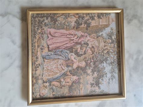 Ancien Tableau Canevas Tapisserie Sc Ne De Vie Moyen Ge Mod Kaufen