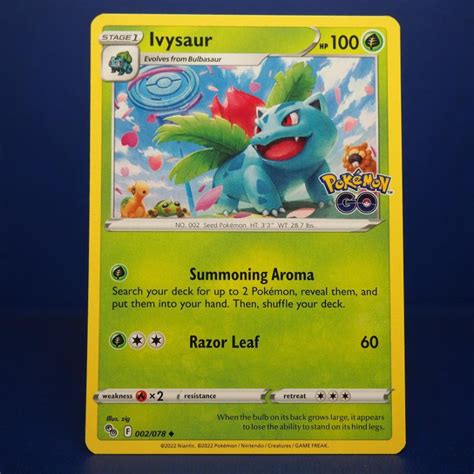 Pokémon Karty Ivysaur 002 Pokemon Go 2022 Aukro