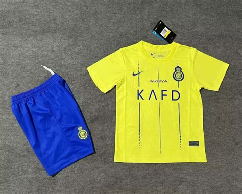 2022 23 Al Nassr Mini Trikot Ronaldo 7 Al Nassr Full Kinder Kits 23 24