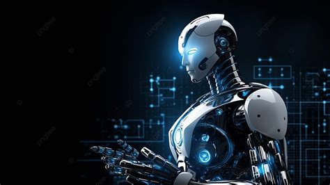 Robot Blue Thinking Ghostly Background, Robot, Blue, Ghosting Background Image And Wallpaper for ...