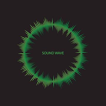 Sound Waves Vector Illustration Sound Frequency Amplitude Vector, Sound, Frequency, Amplitude ...