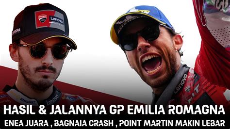 Hasil Race Motogp Emilia Romagna 2024 Enea Juara Dan Bagnaia Crash