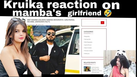 Krutika Reaction On Mamba S Girlfriend Name Mamba Krutika