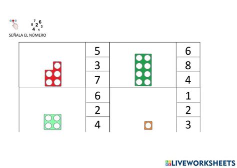 Numicon interactive worksheet | Live Worksheets