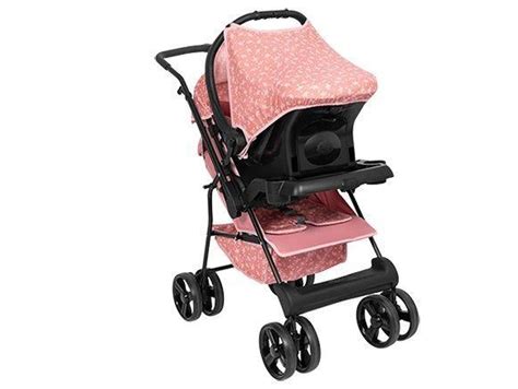 Carrinho De Passeio De Beb Travel System Beb Conforto Rosa Menina