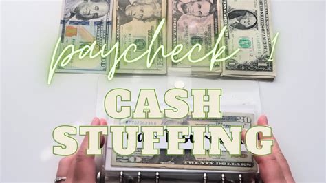 March Paycheck Cash Envelope Stuffing Youtube