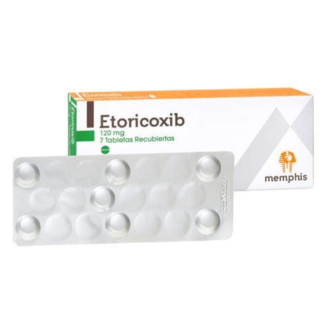 Etoricoxib 120 Mg 7 Tabletas Recubiertas Mp Farmaprime