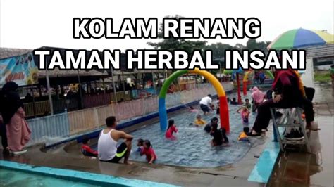 Kolam Renang Taman Herbal Ramai Dengan Pengunjung YouTube