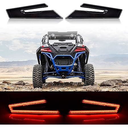 Luces Traseras LED Para RZR 1000 SAUTVS Luces De Freno Traseras Rojas