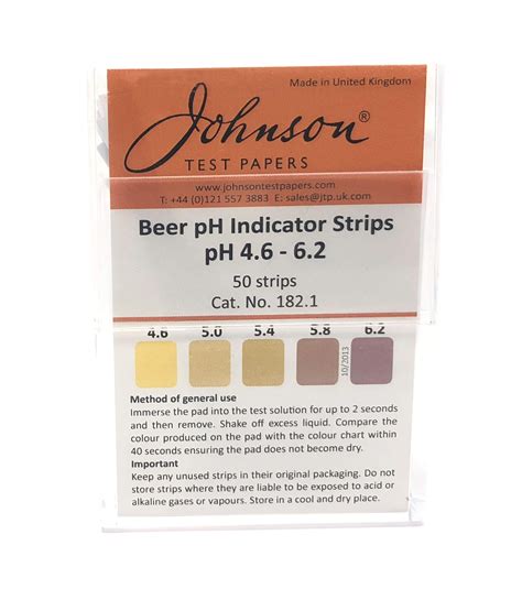 Wine Beer PH Strips Johnson Test Papers