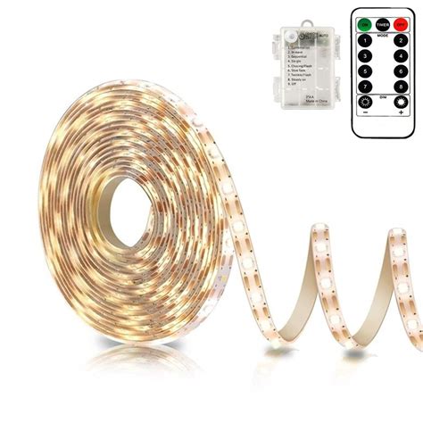 Buy Echosari Battery Powered Led Strip Lights With Remote Warm White