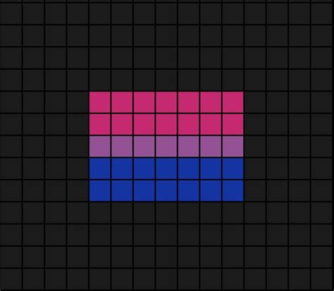 Bisexual Flag Small Pixel Art In 2024 Pixel Art Easy Pixel Art Flag Drawing