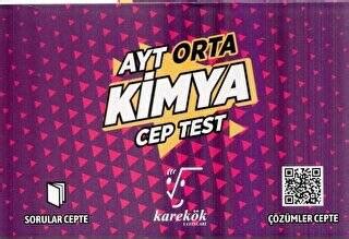 Karekök Yayıncılık AYT Cep Test Kimya Orta Kolektif Fiyat Satın