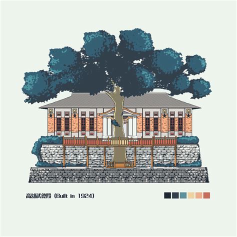 Pixel Art Building on Behance