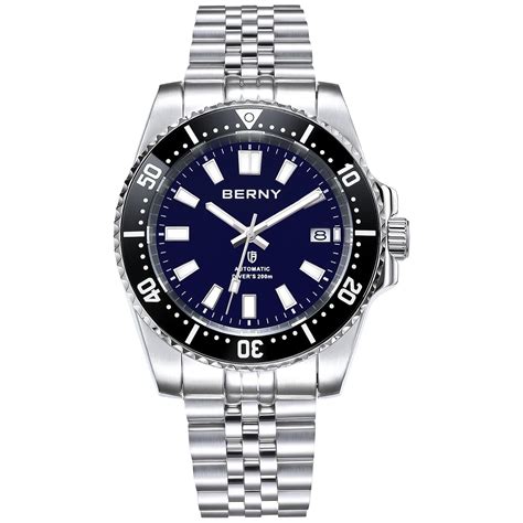 Buy Berny Dive Watch For Men Ar Coating Sapphire Glass Rotating Bezel