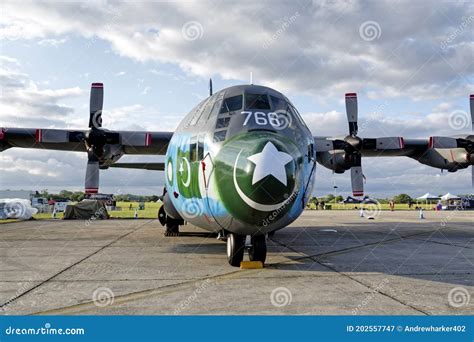 Pakistan Air Force 6 Squadron 3766 Lockheed C 130B Hercules Editorial