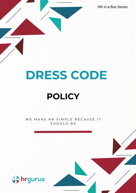 Dress Code Policy Hr Gurus