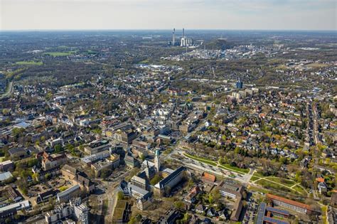 Gelsenkirchen Von Oben Geb Ude Der Stadtverwaltung Rathaus Buer Am