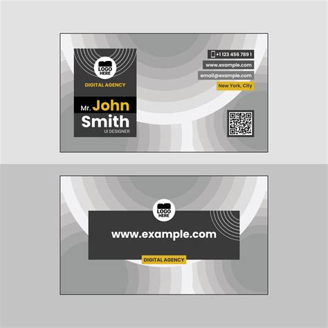 Abstract Visiting Card Design For Business And Real Estate