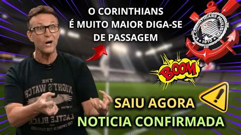 ACONTECEU AGORA DIA AGITADO NO CORINTHIANS PEGOU DE SURPRESA ESSA