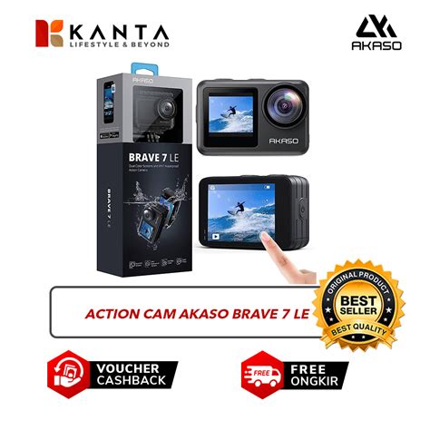 Jual Akaso Brave 7 LE Action Camera 4k 30FPS 20MP Dual Screen Shopee