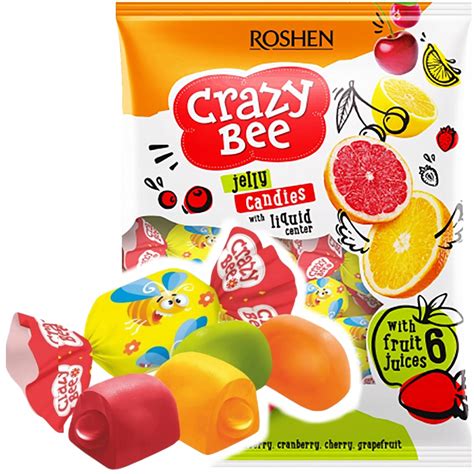 CRAZY BEE ROSHEN CUKIERKI GALARETKI Z Sokiem 1kg 11481402738