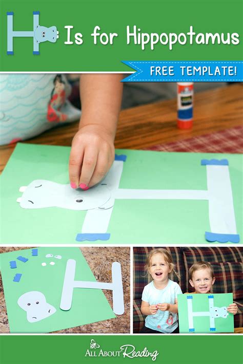 Printable Letter H Craft H Is For Hippo Free Download