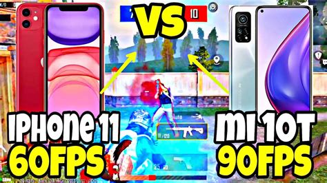 🥵omg Iphone 11 Vs Xiaomi Mi 10t 🥰 Pubg Test 🥶 Tdm Android 90fps Vs Ios