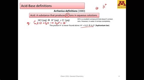 Genchem M D Introduction To Acids And Bases Youtube