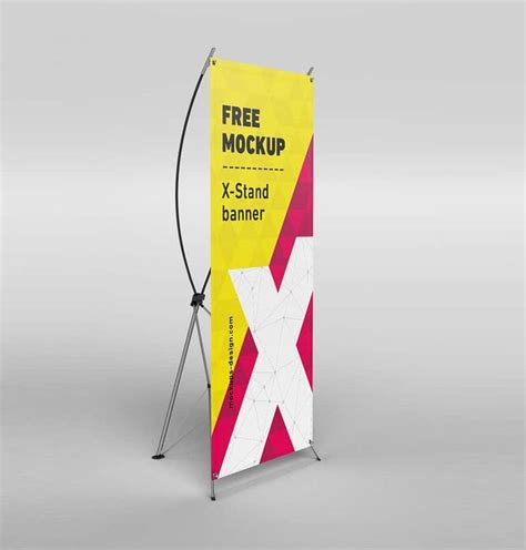 Free X Stand Banners Mockup