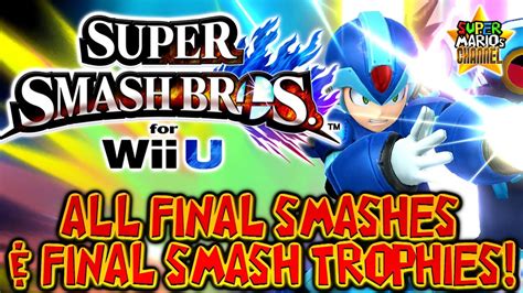 SMC SSB For Wii U All Final Smashes Final Smash Trophies YouTube