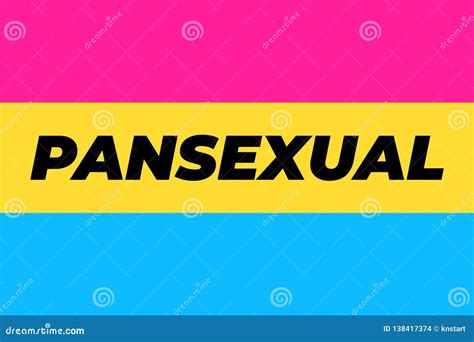 Bandeira Lisa Da Cor Pansexual Do Símbolo Do Lgbt Do Movimento Minorias